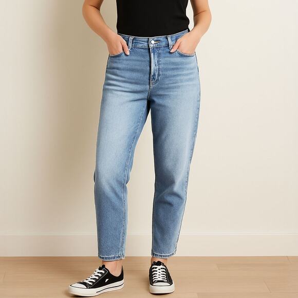 INC International Concepts Denim - NWOT INC High Rise Tapered Leg Boyfriend Jeans Sz 4